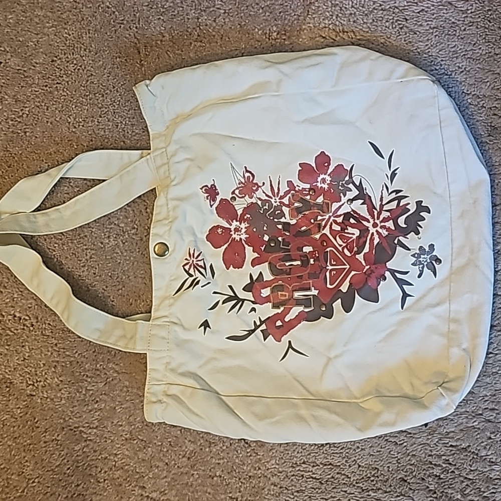 Roxy white tote